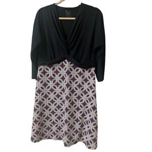 Title Nine dress purple & black sz XL
